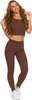 Gestreifte LEGGINS WOMEN'S Baumwolle Lange Blickdichte Produktbild-Vorschau 6