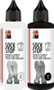 Marabu Sock Stop Bundle, 2x90 ml schwarz und weiss Produktbild-Vorschau 1