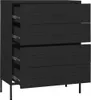 vidaXL Commode noire 80x35x101,5 cm acier Voir les images du produit 5
