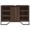 vidaXL Vanity unit hnedý dubový vzhľad 91x35x60 cm Náhľad obrázku produktu 4