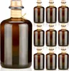 Apothekerflasche braun 500ml mit Korken, Flaschenkapseln & Produktbild-Vorschau 1