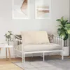 A white daybed with a beige cushion is placed in a room with two abstract paintings on the wall and a large potted plant. Anteprima dell’immagine prodotto