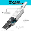 A marketing image of a Black+Decker Dustbuster handheld vacuum cleaner, highlighting its features with text overlays. Produktbild-Vorschau