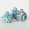 Boltze Keramik Vase Blau Shabby Chic 3er Set für Blumen & Produktbild-Vorschau 5