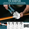 Hydraulische Presszange Rohrpresszange Crimpzange V-Kontur Produktbild-Vorschau 4