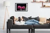 Bild 60x40 MDF-Rahmen, Wandkunst rosa Rosen Produktbild-Vorschau 2