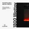 Klarstein Elektrický krb, elektrické ohrievače do obývačky Náhľad obrázku produktu 2
