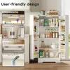 Armoire de cuisine avec éclairage LED, hauteur 128,5 cm, Voir les images du produit 6