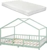 A child's bed frame with a mattress shown separately above it. Náhled obrázku produktu