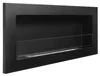 Wandhängender Biokamin mit Glas 90x40x12 cm Schwarz Produktbild-Vorschau 10