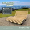 holz4home® Waldliege aus Holz I Wellenholzliege Holzliege Produktbild-Vorschau 2