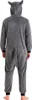 Back view of a person wearing a grey husky kigurumi costume. Anteprima dell’immagine prodotto