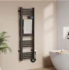 EMKE Scaldasalviette elettrico 1200x400 mm, 450W nero con Anteprima dell’immagine prodotto 1