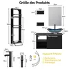 Puluomis Badmöbel Set mit Handtuchhalter, Waschbecken oval Produktbild-Vorschau 3