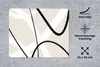 MuchoWow® Mauspad Mousepad Linie - Abstrakt - Minimalismus Produktbild-Vorschau 2