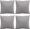 vidaXL Sofakissen 4 Stk. Grau 60x60 cm Stoff Produktbild-Vorschau 4