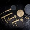 Set Doccia A Incasso REA Foster Brush Gold 25X25X150Cm Anteprima dell’immagine prodotto 3