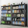 Metallregal 183 x 90 x 45 cm SCHWARZ Merkury Light Produktbild-Vorschau 8