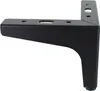 A black metal furniture leg with a modern, angular design, shown against a white background. Produktbild-Vorschau