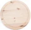 A round wooden cutting board with a groove around the edge, presented on a white background. Produktbild-Vorschau