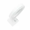 A white, modern-looking light fixture with a circular lamp and a square base, shown against a white background. Produktbild-Vorschau