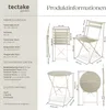 tectake® Bistrotisch Set Frieda, klappbar für 2 Personen Produktbild-Vorschau 7