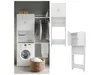 A laundry room setup with a washing machine and storage cabinets. Produktbild-Vorschau