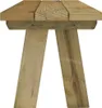 A close-up view of the legs and top of a wooden garden bench. Anteprima dell’immagine prodotto