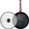 A frying pan with a glass lid, presented on a white background. Náhľad obrázku produktu
