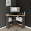 Bureau d'angle HOMIDEA en forme de L – Bureau moderne avec Voir les images du produit 1