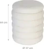 Pouf Relaxdays con vano portaoggetti, tessuto Teddy, A x P: Anteprima dell’immagine prodotto 4