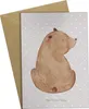 Mr. & Mrs. Panda Klappkarte Bär Schulterblick - Grau Produktbild-Vorschau 1