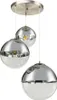 LED Hängeleuchte, 3-Flammig, Glas Kugeln, Chrom, D 51 cm Produktbild-Vorschau 1