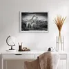 Gerahmtes Poster - Weißer Rahmen - Giraffen Schwarzweiß Produktbild-Vorschau 6