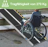 Jopassy Rollstuhlrampe Rollirampe Auffahrschiene Klappbar Produktbild-Vorschau 4