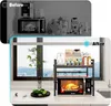 A kitchen counter with a microwave and a shelf organizer. Produktbild-Vorschau