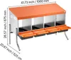 VEVOR Nid de ponte 1060x525x675 mm, 4 compartiments, nid de Voir les images du produit 8