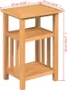 vidaXL Odkládací stolek se zásobníkem na noviny 27x35x55 cm Náhled obrázku produktu 6