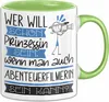Abenteuerfilmerin Tasse Geschenk Spruch Wer Will Schon Produktbild-Vorschau 1