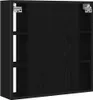 vidaXL Armadio a specchio per il bagno in rovere nero 60 x Anteprima dell’immagine prodotto 6