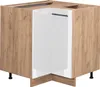 Eckunterschrank Vicco Fame-Line Weiß Hochglanz 80.5 cm ohne Produktbild-Vorschau 1