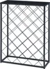A black metal wine rack with a diamond pattern. Podgląd zdjęcia produktu