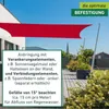 Sonnensegel Rechteck, 2x3m, rot, wasserabweisend Produktbild-Vorschau 7