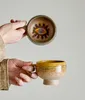 Hrnek Bloomingville Oculus, hnědá barva, kamenina Náhled obrázku produktu 4