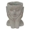 Vaso da fiori Clayre & Eef Testa 16x16x22 cm Mani di pietra Anteprima dell’immagine prodotto 1