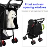 Klappbar Hundewagen 2 in 1 Hundebuggy Bis 20kg,Pet Stroller Produktbild-Vorschau 4