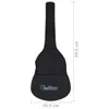vidaXL Borsa per chitarra classica 3/4 (36") in tessuto Anteprima dell’immagine prodotto 12