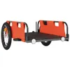 vidaXL Fahrradanhänger Orange Oxford-Gewebe und Eisen Produktbild-Vorschau 4