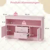 COSTWAY Mobile porta giocattoli per bambini, scaffale per Anteprima dell’immagine prodotto 3