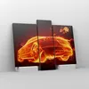 Bild auf Leinwand - Leinwandbild - Auto Feuer Illustration Produktbild-Vorschau 4
